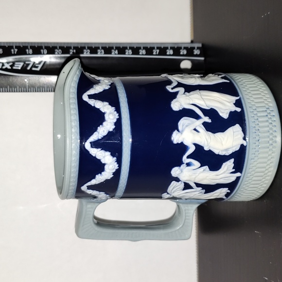 Antique Copeland Late Spode Blue White Jug Classical Dancing women - Picture 2 of 7